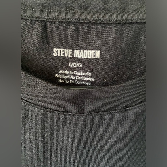 Steve Madden logo rhinestone shirt - Picture 2 of 4
